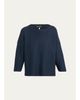 Eskandar Mulberry Silk Cropped Bateau - 1
