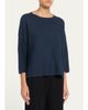 Eskandar Mulberry Silk Cropped Bateau - 4