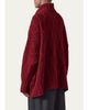 Eskandar Roll Neck Sweater - Mid Plus Length - 3