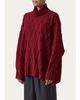 Eskandar Roll Neck Sweater - Mid Plus Length - 4