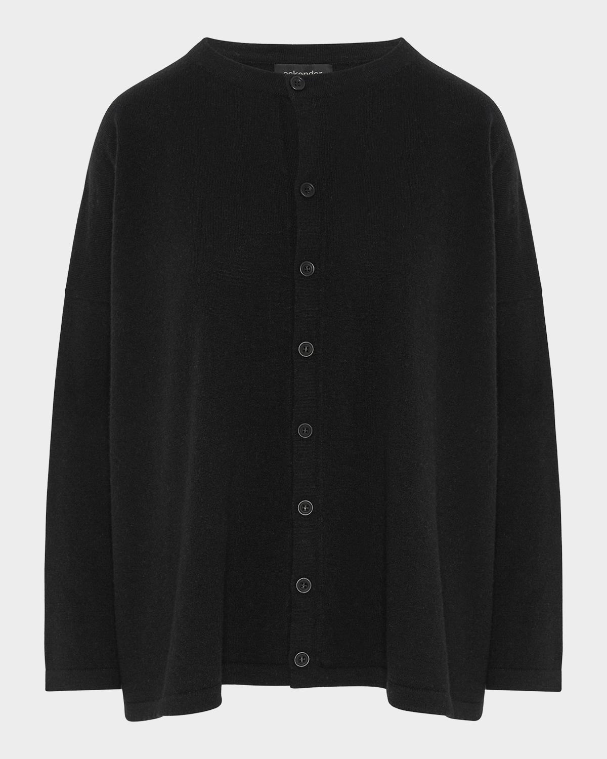 Eskandar Slim-Sleeve Cashmere Cardigan