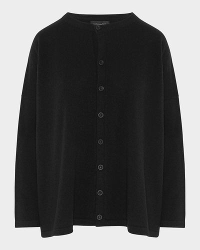 Eskandar Slim-Sleeve Cashmere Cardigan