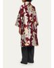Eskandar Sloped Shoulder Wide A-Line Open Jacket With Collar - 3/4 Length - 3