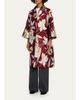 Eskandar Sloped Shoulder Wide A-Line Open Jacket With Collar - 3/4 Length - 4