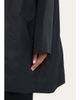 Eskandar Smaller Front Larger Back High Neck Raincoat With Button Away Hood - Long Plus Length - 5
