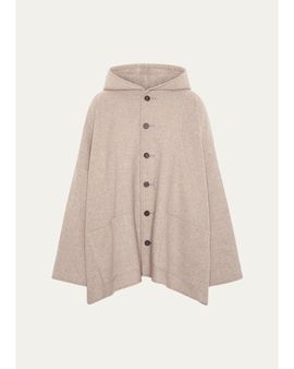 Eskandar Wool Cashmere Hooded Coat - Long Length
