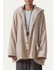 Eskandar Wool Cashmere Hooded Coat - Long Length - 4