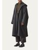 Eskandar Wool Cashmere Wide Hooded Buttoned Coat - 3/4 Length - 2
