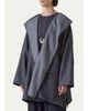 Eskandar Wool Wide Jacket Coat - Long Plus Length - 3