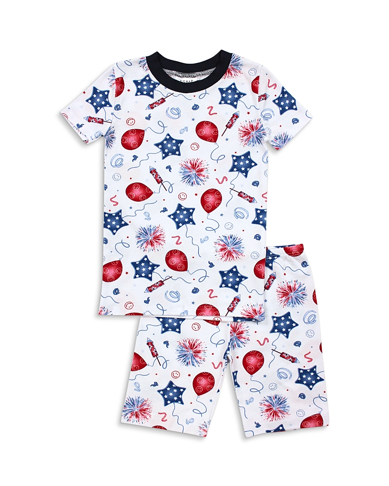 Esme Esme Boys' Printed Short Sleeved Top & Shorts Pajama Set
