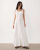 Esmée Esmée button down beach maxi dress in white - 1