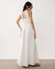 Esmée Esmée button down beach maxi dress in white - 2