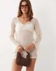 Esmée Esmée crochet mini beach dress in beige-Neutral - 2