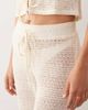 Esmée Esmée crochet tie front beach pants in beige-Neutral - 4