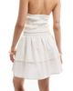 Esmée Esmée Exclusive ruffle mini skirt with shirred waist in white - part of a set - 3