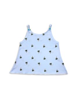 Esme Esme Girls' Bead Island Palm Print Tank Top