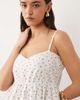 Esmée Esmée mini beach dress in white ditsy floral-Multi - 4