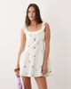 Esmée Esmée mini beach dress in white ditsy floral - 1
