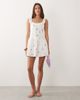 Esmée Esmée mini beach dress in white ditsy floral - 2