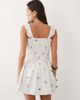 Esmée Esmée mini beach dress in white ditsy floral - 3
