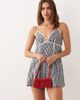 Esmée Esmée mini beach dress with contrast piping in black & white gingham - 1