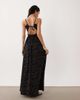 Esmée Esmée shirred beach maxi dress in black & white polka dots - 2