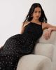 Esmée Esmée shirred beach maxi dress in black & white polka dots - 3