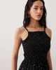 Esmée Esmée shirred beach maxi dress in black & white polka dots - 4