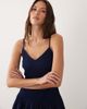 Esmée Esmée shirred waist mini beach dress in navy - 3