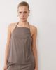 Esmée Esmée strappy beach crop top in brown - part of a set - 3