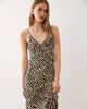 Esmée Esmée strappy maxi beach dress with ruffle detail in cream zebra-Multi - 2