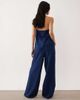 Esmée Esmée tie front beach pants in navy - 2