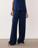 Esmée Esmée tie front beach pants in navy - 3