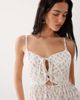 Esmée Esmée tie front strappy beach maxi dress in micro floral-Multi - 3