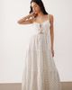 Esmée Esmée tie front strappy beach maxi dress in micro floral-Multi - 4