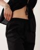 Esmée Esmée tie front textured detail beach pants in black - 4