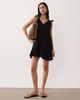 Esmée Esmée tie straps beach mini dress in black - 1