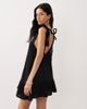 Esmée Esmée tie straps beach mini dress in black - 2