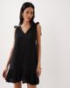 Esmée Esmée tie straps beach mini dress in black - 4