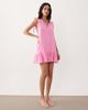 Esmée Esmée tie straps beach mini dress in pink - 1