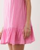 Esmée Esmée tie straps beach mini dress in pink - 3