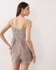 Esmée Esmee beach top in brown gingham - part of a set - 2