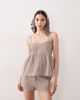 Esmée Esmee beach top in brown gingham - part of a set - 4