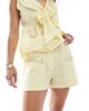 Esmée Esmee Exclusive beach shorts in yellow and white stripe - 1
