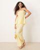 Esmée Esmee Exclusive relaxed leg linen blend pants in butter yellow - 1