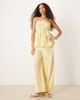 Esmée Esmee Exclusive relaxed leg linen blend pants in butter yellow - 2