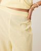 Esmée Esmee Exclusive relaxed leg linen blend pants in butter yellow - 3