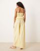 Esmée Esmee Exclusive relaxed leg linen blend pants in butter yellow - 4