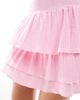 Esmée Esmee Exclusive tiered mini beach skirt in dusty pink - 4