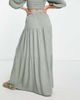 Esmée Esmee Exclusive tired prairie maxi beach skirt in aloe - part of a set-Green - 2